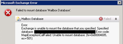 Failing-To-Mount-Exchange-Database