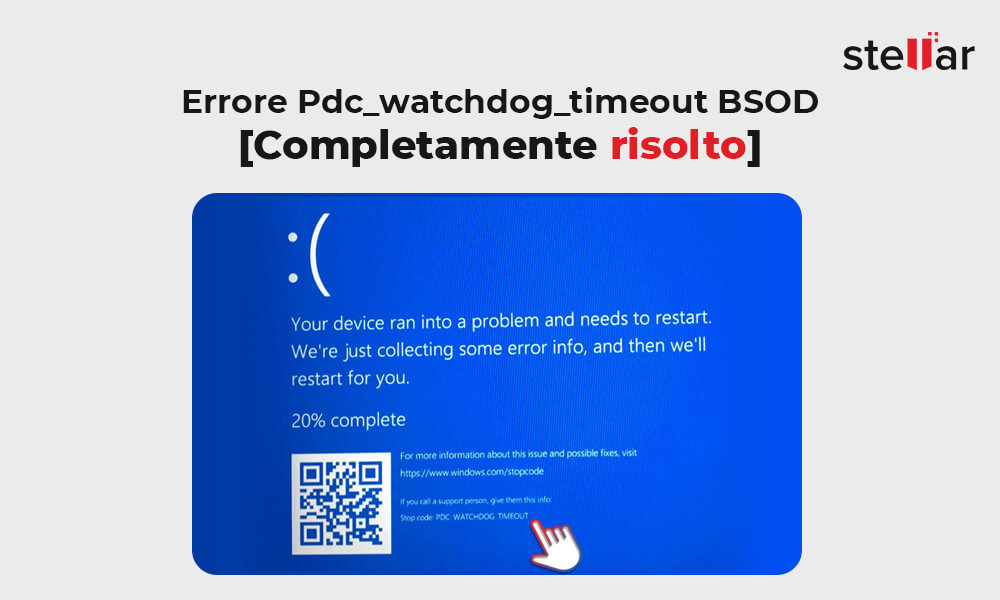 Errore Pdc_watchdog_timeout BSOD [Completamente risolto]