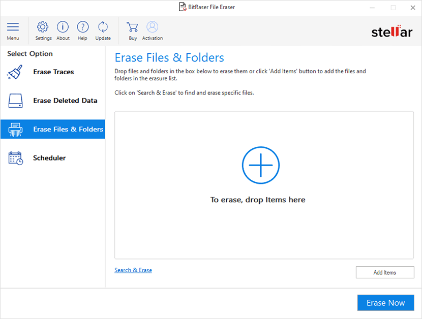 Erase Files & Folders